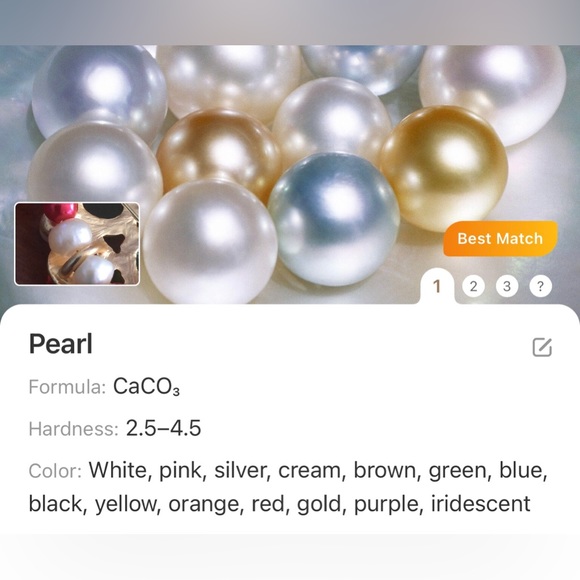 Handcrafted repurpose cabochon glass stone pendant Czech glass Pearl necklace - Picture 12 of 12